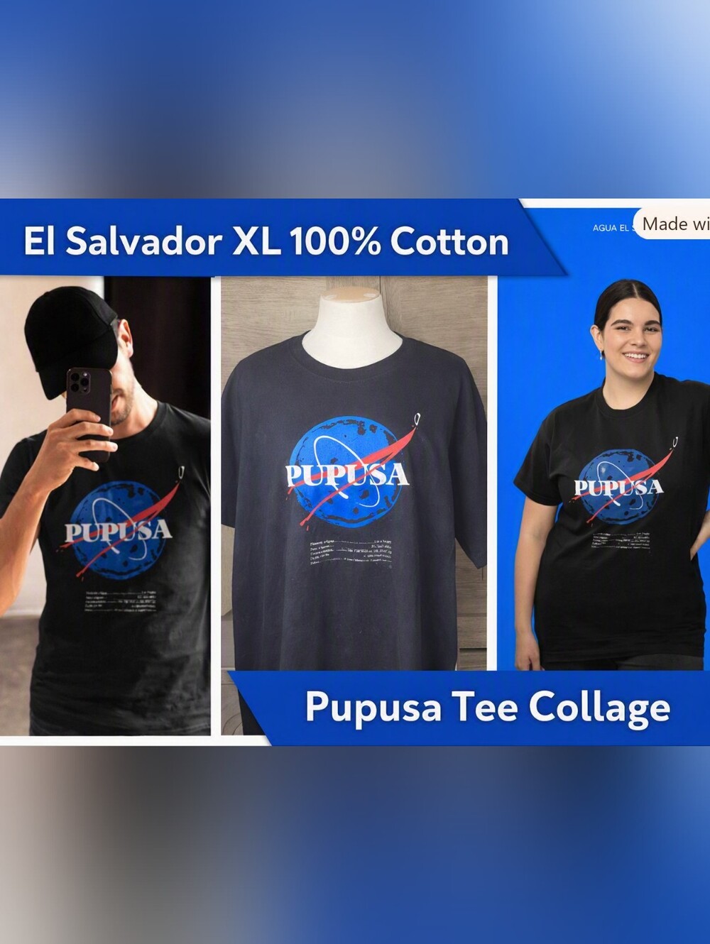 Unised Tshirt XL • El Salvador • 100% Cotton